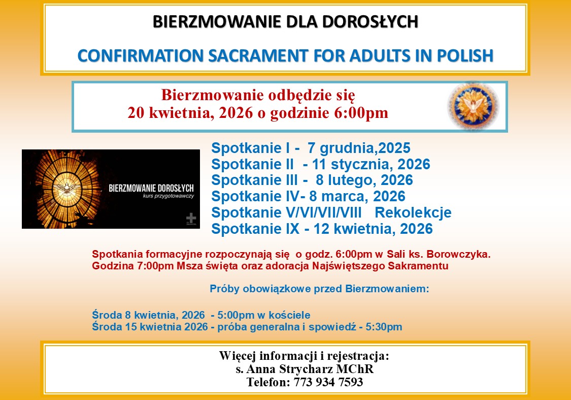 Bierzmowanie dla doroslych