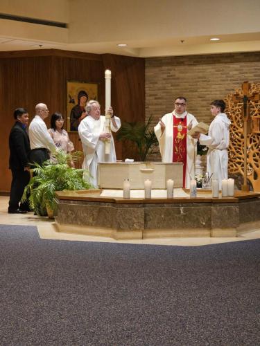 The Sacrament of Baptism on Holy Saturday - St Robert Bellarmine Church